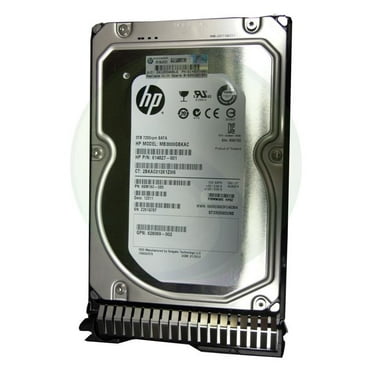 Certified Refurbished HP Compatible 628061-B21 3TB 7.2K SATA 3.5 OEM Hard Drive in HP G8 Hot Swap Tray 